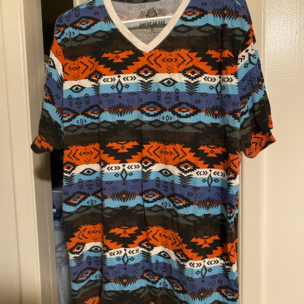 Navajo Pattern V-neck